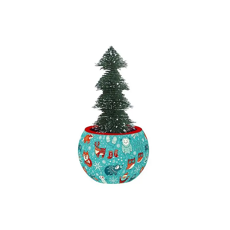 3D Flowerpot Cute Christmas Animals