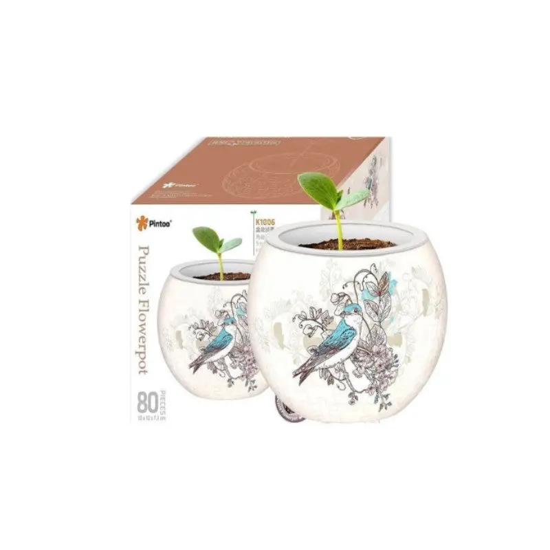 3D Flowerpot - Singing Birds and Flowers