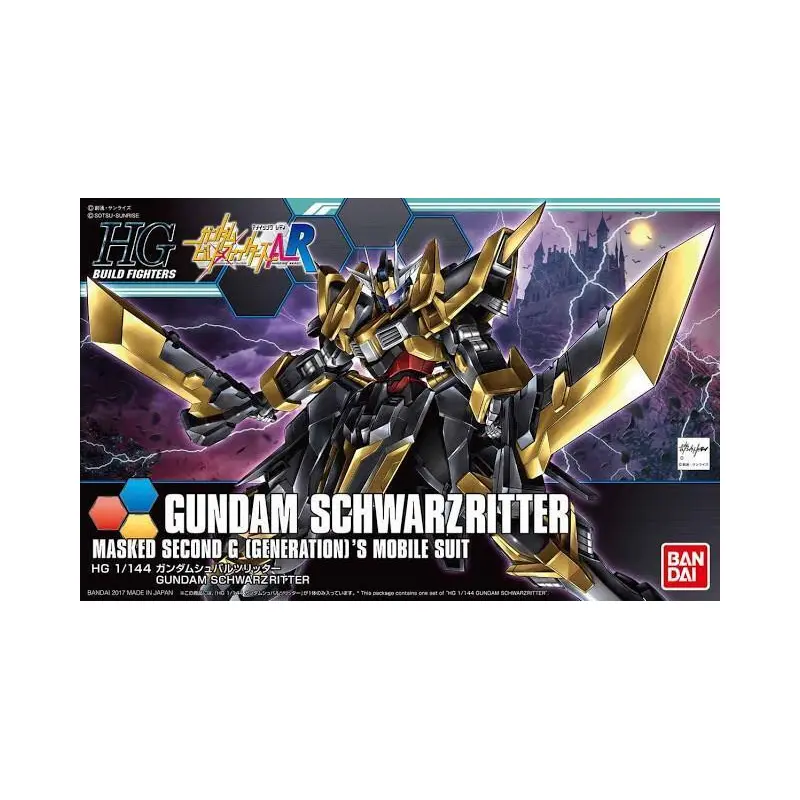 Bandai Hg 1/144 Gundam Schwarzritter - Gundam