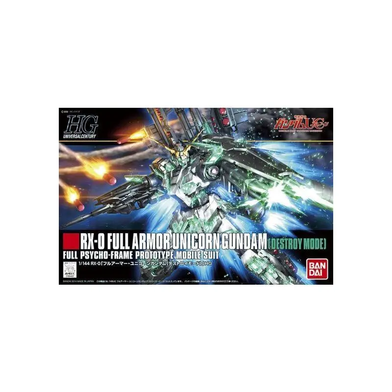 Bandai 1/144 HGUC Full Armor Unicorn Gundam (Destroy Mode)