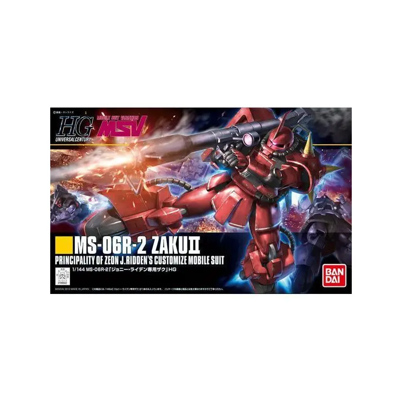 Bandai 1/144 Hguc Ms-06R-2 Zaku Ii Johnny Ridden Custom - Gundam