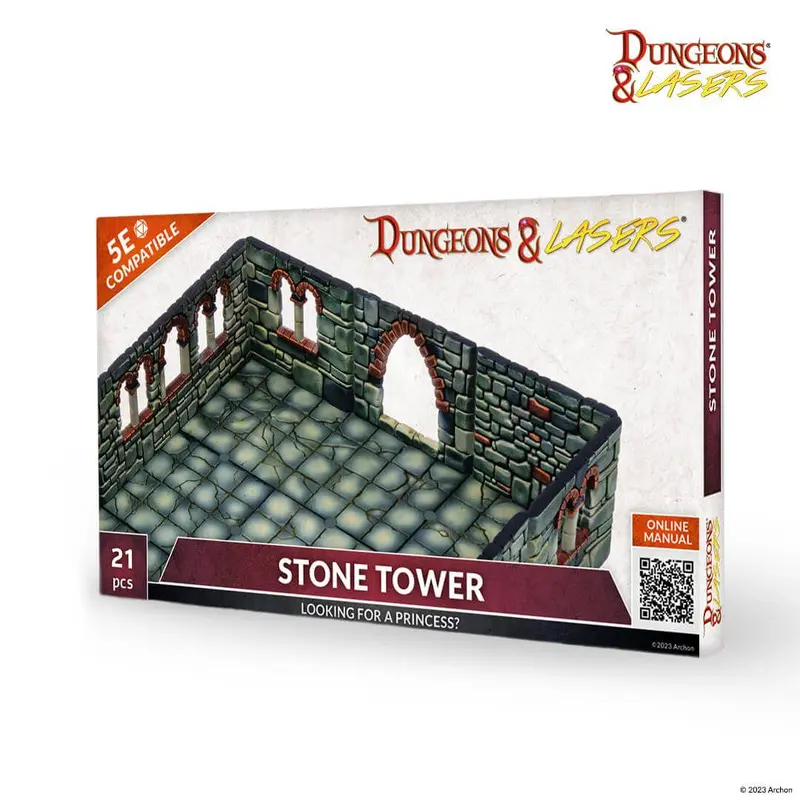 Archon Studio Dungeons and Lasers Expansion Bits - Stone Tower