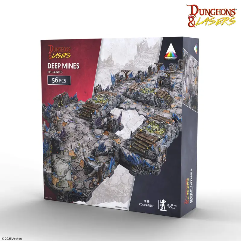 Archon Studio - Dungeons & Lasers: Deep Mines PrismaCast Pre-Painted Terrain