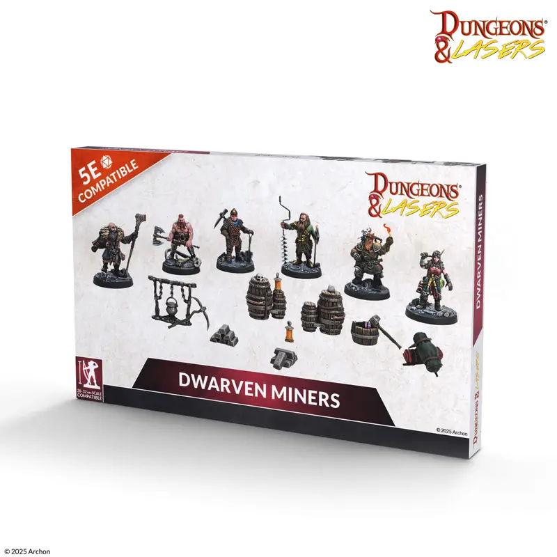Archon Studio Dungeons & Lasers: Dwarven Miners (DNL0112)