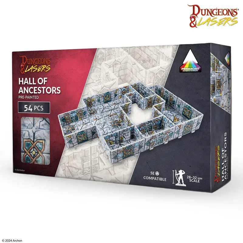 Archon Studio Dungeons & Lasers: PrismaCast Pre-Painted Halls Of Ancestors Terrain
